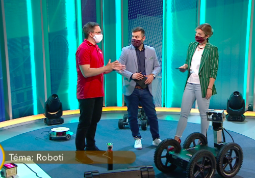 Roboti v pořadu Dobré ráno České televize